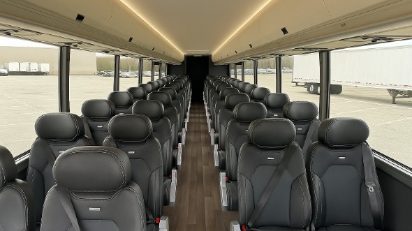 Interior of Wisconsin Party Bus Company's 28 Passenger Minibus in Wisconsin
