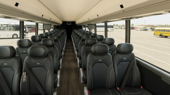 Interior of Wisconsin Party Bus Company's 30 Passenger Minibus in Wisconsin