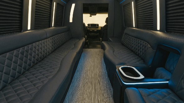 Interior of Mount Pleasant Party Bus Company's 40 Passenger Party Bus in Mount Pleasant