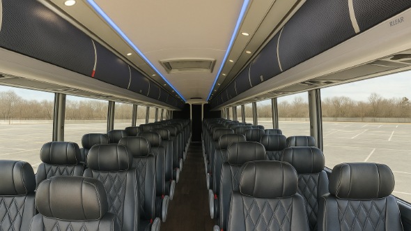 wisconsin 54 passenger charter bus interior